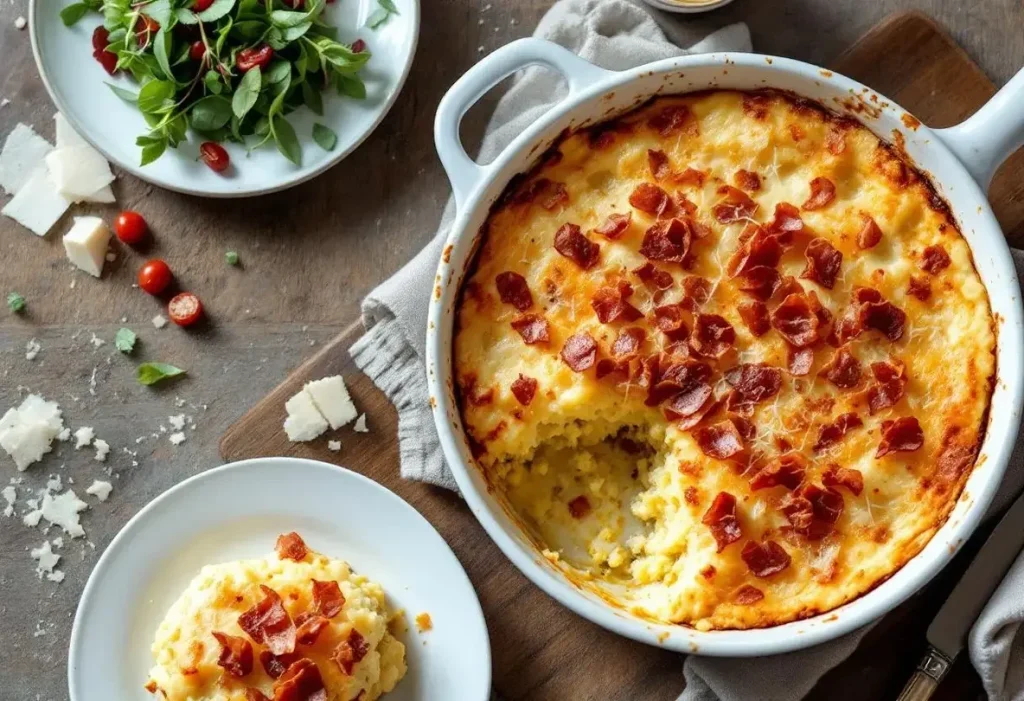 Polenta gratinée : recette ultra crémeuse au gorgonzola et pancetta