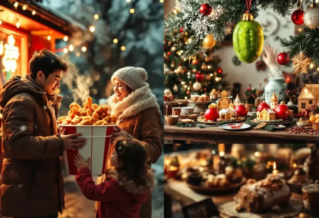 Repas au KFC, bûche au plafond… ces traditions culinaires de Noël les plus improbables à travers le monde