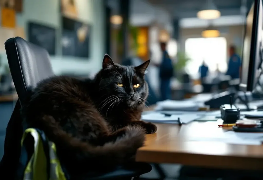 « C’est notre mascotte » : comment le chat Mimosa est devenu la petite star du commissariat de Bergerac