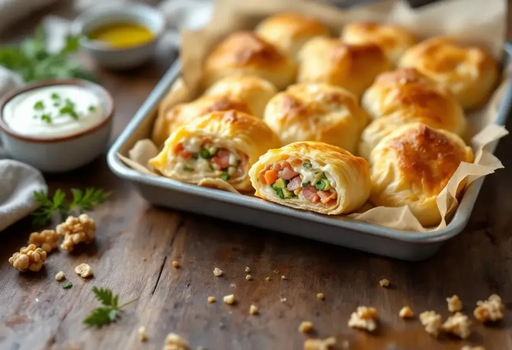 Ces roulés à la pâte filo ultra rapides et irrésistibles : ma recette astucieuse pour un apéro express