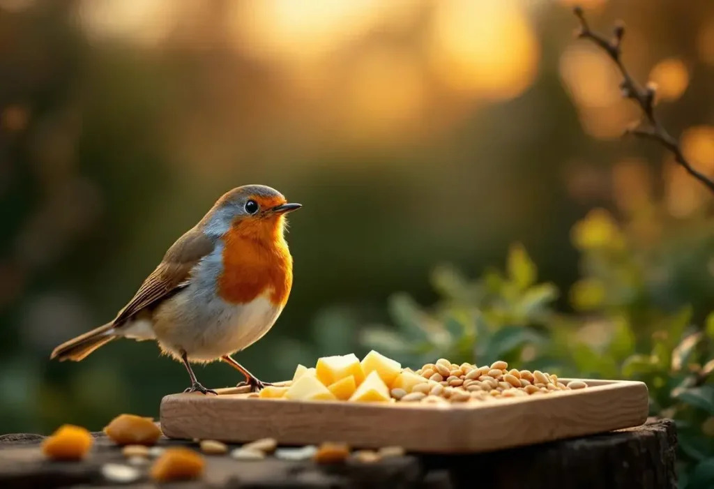 Rouges-gorges au jardin : ce soir, sortez dehors cet aliment de base à 3 centimes, que presque tous les jardiniers oublient