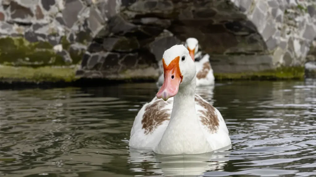 Noir, blanc et rouge : c'est quoi cet étrange oiseau qui nage dans la Vilaine, à Rennes ?